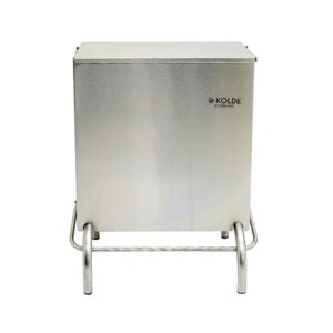 Lixeira Industrial Inox de Pedal com Tampa 30 Litros frente